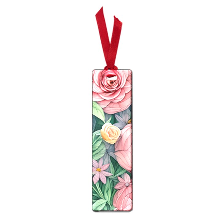 Darling and Dazzling Watercolor Flowers Small Book Marks