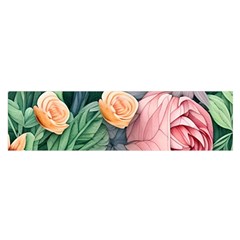 Darling And Dazzling Watercolor Flowers Oblong Satin Scarf (16  X 60 ) by GardenOfOphir