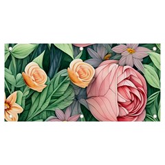 Darling And Dazzling Watercolor Flowers Banner And Sign 6  X 3 