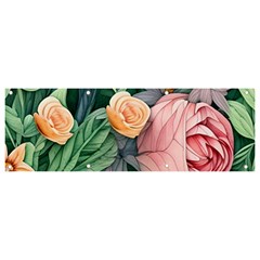 Darling And Dazzling Watercolor Flowers Banner And Sign 9  X 3  by GardenOfOphir