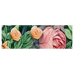 Darling And Dazzling Watercolor Flowers Banner And Sign 12  X 4  by GardenOfOphir