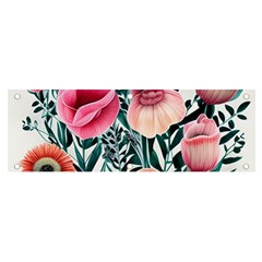 Cheerful Watercolors – Flowers Botanical Banner And Sign 6  X 2  by GardenOfOphir