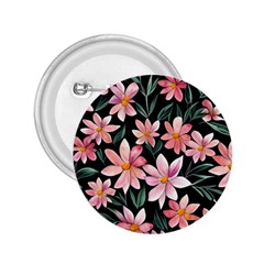 Classy Botanicals – Watercolor Flowers Botanical 2 25  Buttons by GardenOfOphir