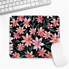 Classy Botanicals – Watercolor Flowers Botanical Large Mousepad by GardenOfOphir