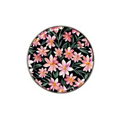 Classy Botanicals – Watercolor Flowers Botanical Hat Clip Ball Marker by GardenOfOphir