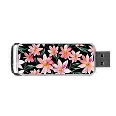 Classy Botanicals – Watercolor Flowers Botanical Portable Usb Flash (two Sides) by GardenOfOphir