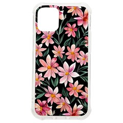 Classy Botanicals – Watercolor Flowers Botanical Iphone 12 Mini Tpu Uv Print Case	