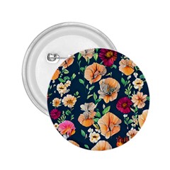 Charming Foliage – Watercolor Flowers Botanical 2 25  Buttons by GardenOfOphir