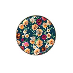 Charming Foliage – Watercolor Flowers Botanical Hat Clip Ball Marker (4 Pack) by GardenOfOphir