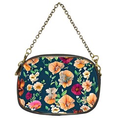 Charming Foliage – Watercolor Flowers Botanical Chain Purse (one Side) by GardenOfOphir