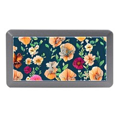 Charming Foliage – Watercolor Flowers Botanical Memory Card Reader (mini) by GardenOfOphir