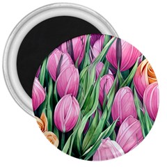 Cheerful Watercolor Flowers 3  Magnets by GardenOfOphir