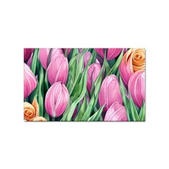 Cheerful Watercolor Flowers Sticker Rectangular (10 Pack) by GardenOfOphir