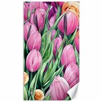 Cheerful Watercolor Flowers Canvas 40  x 72  39.28 x69.23  Canvas - 1