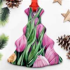 Cheerful Watercolor Flowers Ornament (christmas Tree) 