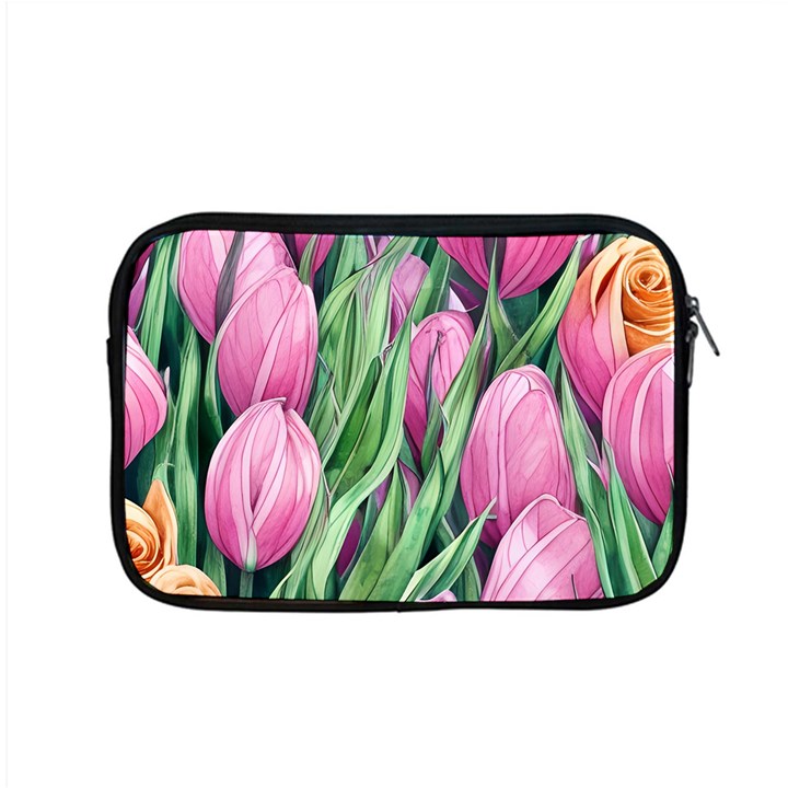 Cheerful Watercolor Flowers Apple MacBook Pro 15  Zipper Case