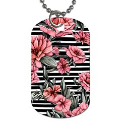 Country-chic Watercolor Flowers Dog Tag (one Side) by GardenOfOphir