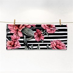 Country-chic Watercolor Flowers Hand Towel by GardenOfOphir