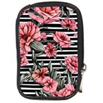 Country-Chic Watercolor Flowers Compact Camera Leather Case Front