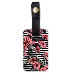 Country-chic Watercolor Flowers Luggage Tag (one Side) by GardenOfOphir