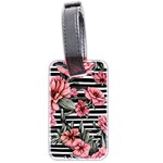 Country-Chic Watercolor Flowers Luggage Tag (two sides) Back