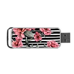 Country-chic Watercolor Flowers Portable Usb Flash (one Side) by GardenOfOphir