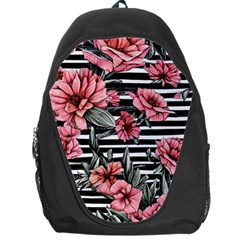 Country-chic Watercolor Flowers Backpack Bag