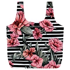 Country-chic Watercolor Flowers Full Print Recycle Bag (xxxl) by GardenOfOphir