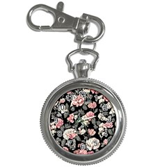 Choice Watercolor Flowers Key Chain Watches by GardenOfOphir