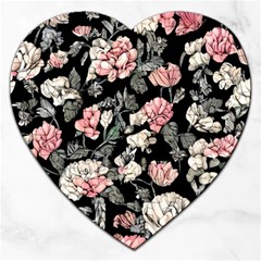 Choice Watercolor Flowers Jigsaw Puzzle (heart) by GardenOfOphir