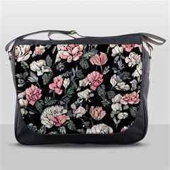 Choice Watercolor Flowers Messenger Bag by GardenOfOphir