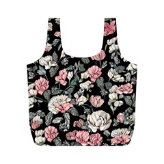 Choice Watercolor Flowers Full Print Recycle Bag (m) by GardenOfOphir