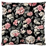 Choice watercolor flowers Large Premium Plush Fleece Cushion Case (One Side) Front