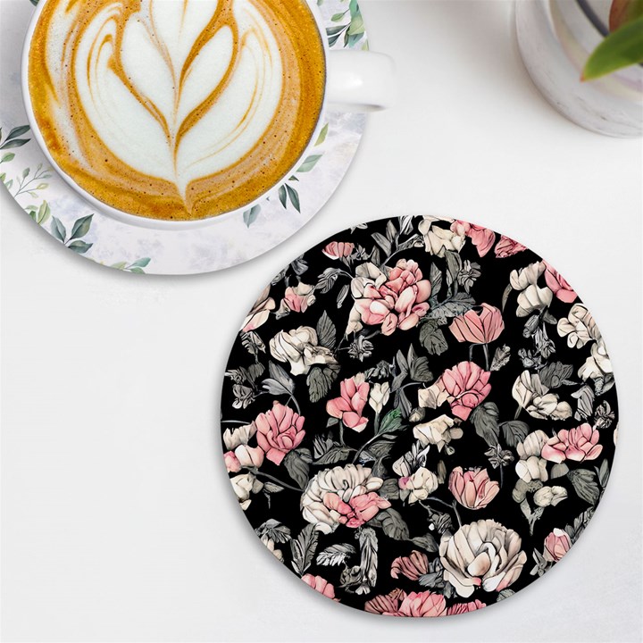 Choice watercolor flowers UV Print Round Tile Coaster