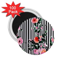 Classic Watercolor Flowers 2 25  Magnets (100 Pack)  by GardenOfOphir