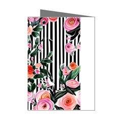 Classic Watercolor Flowers Mini Greeting Cards (pkg Of 8) by GardenOfOphir