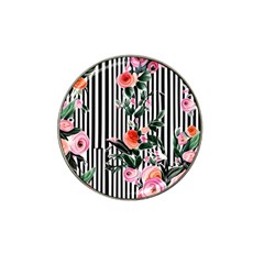 Classic Watercolor Flowers Hat Clip Ball Marker (4 Pack) by GardenOfOphir