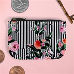 Classic watercolor flowers Mini Coin Purse Front