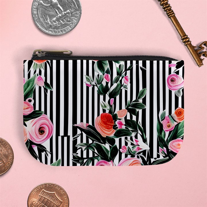 Classic watercolor flowers Mini Coin Purse