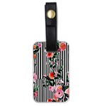 Classic watercolor flowers Luggage Tag (one side) Front