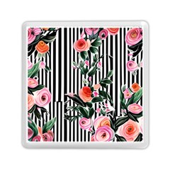 Classic Watercolor Flowers Memory Card Reader (square) by GardenOfOphir