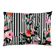 Classic Watercolor Flowers Pillow Case (two Sides) by GardenOfOphir