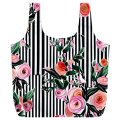 Classic Watercolor Flowers Full Print Recycle Bag (xxxl) by GardenOfOphir