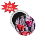 Color-infused watercolor flowers 1.75  Magnets (100 pack)  Front