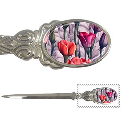 Color-infused Watercolor Flowers Letter Opener by GardenOfOphir