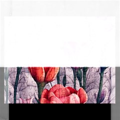 Color-infused Watercolor Flowers Rectangular Jigsaw Puzzl by GardenOfOphir