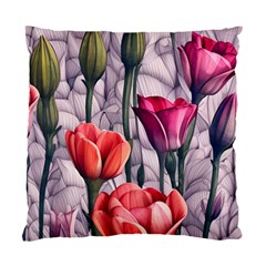 Color-infused Watercolor Flowers Standard Cushion Case (two Sides) by GardenOfOphir