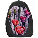 Color-infused watercolor flowers Backpack Bag Front