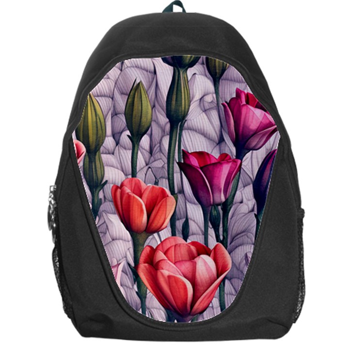 Color-infused watercolor flowers Backpack Bag