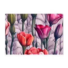 Color-infused Watercolor Flowers Crystal Sticker (a4) by GardenOfOphir